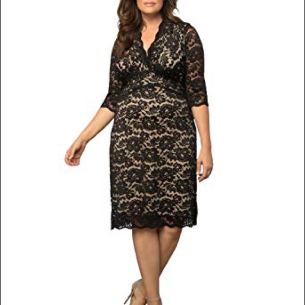 Black Lace Cocktail Dress by Kiyonna